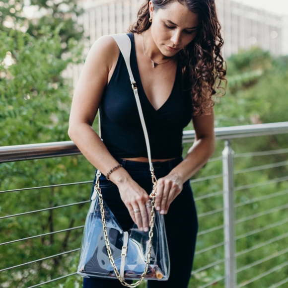Margo Paige Clear Cut Out Crossbody Bag - Picture 2 of 4